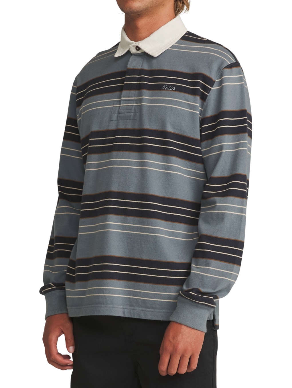 Greg LS Rugby Polo - Storm Blue