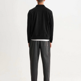 Reeve Quarter Zip Sweatshirt - Washed Black