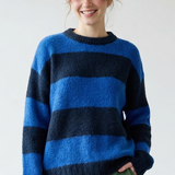 Bold Stripe Sweater - Navy / Blue
