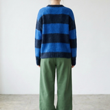 Bold Stripe Sweater - Navy / Blue