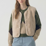 Sherpa Vest - Taupe