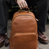 Leather Backpack - Honey