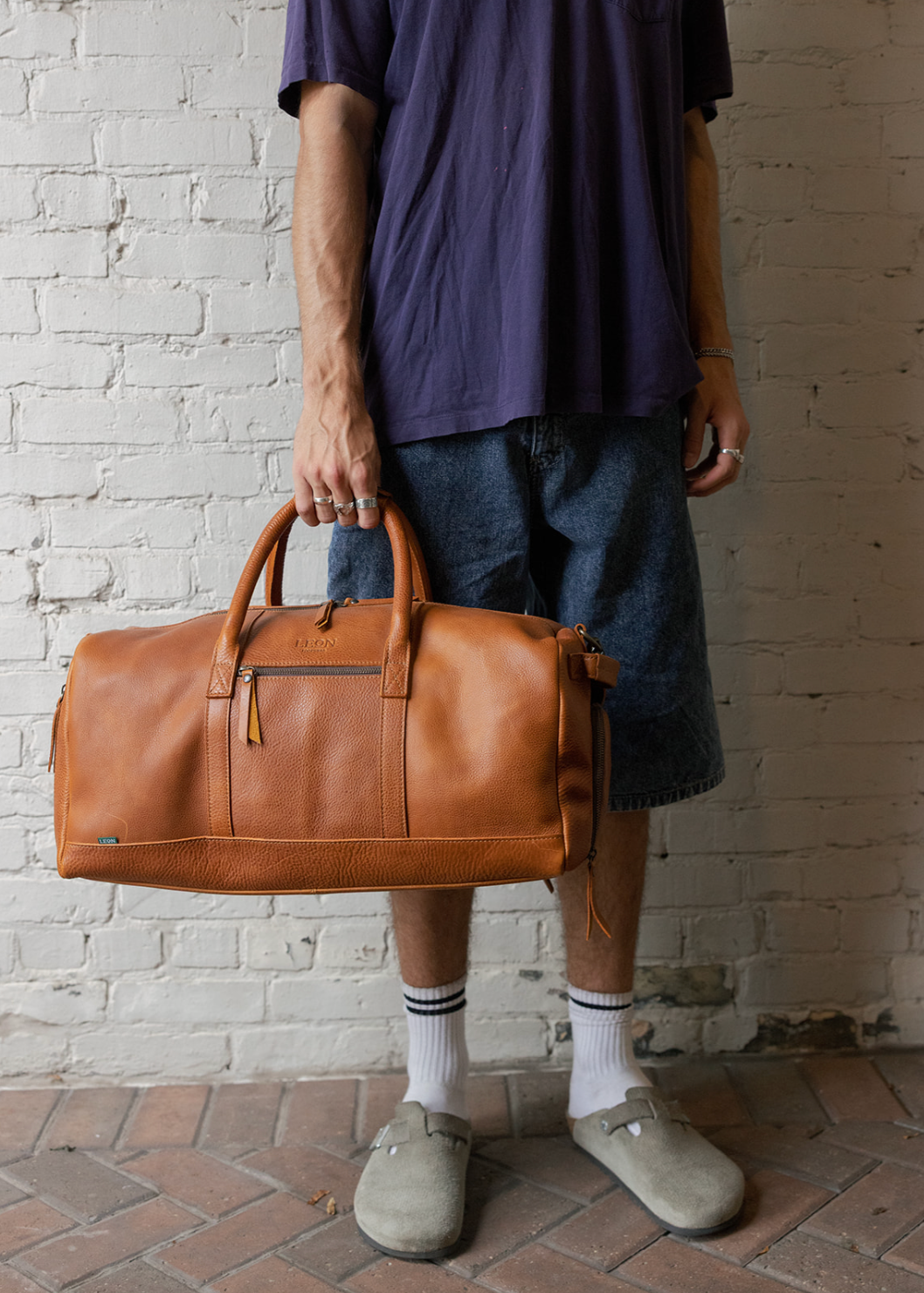 Leather Duffle - Honey