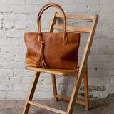 Leather Daily Tote Bag - Honey