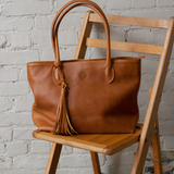 Leather Daily Tote Bag - Honey