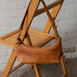 Leather Crescent Bag - Honey