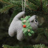 Wreath Cat Ornament