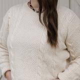 Cotton Fisherman Sweater - Naturel