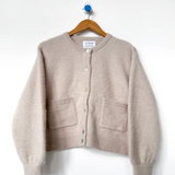 Amelie Alpaca Cardigan - Smoke