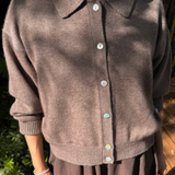Lou Cashmere Cardigan - Frappe