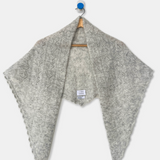 Mohair Pointelle Shawl - Ht. Grey