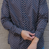 Diamond Button Up - Navy / Red