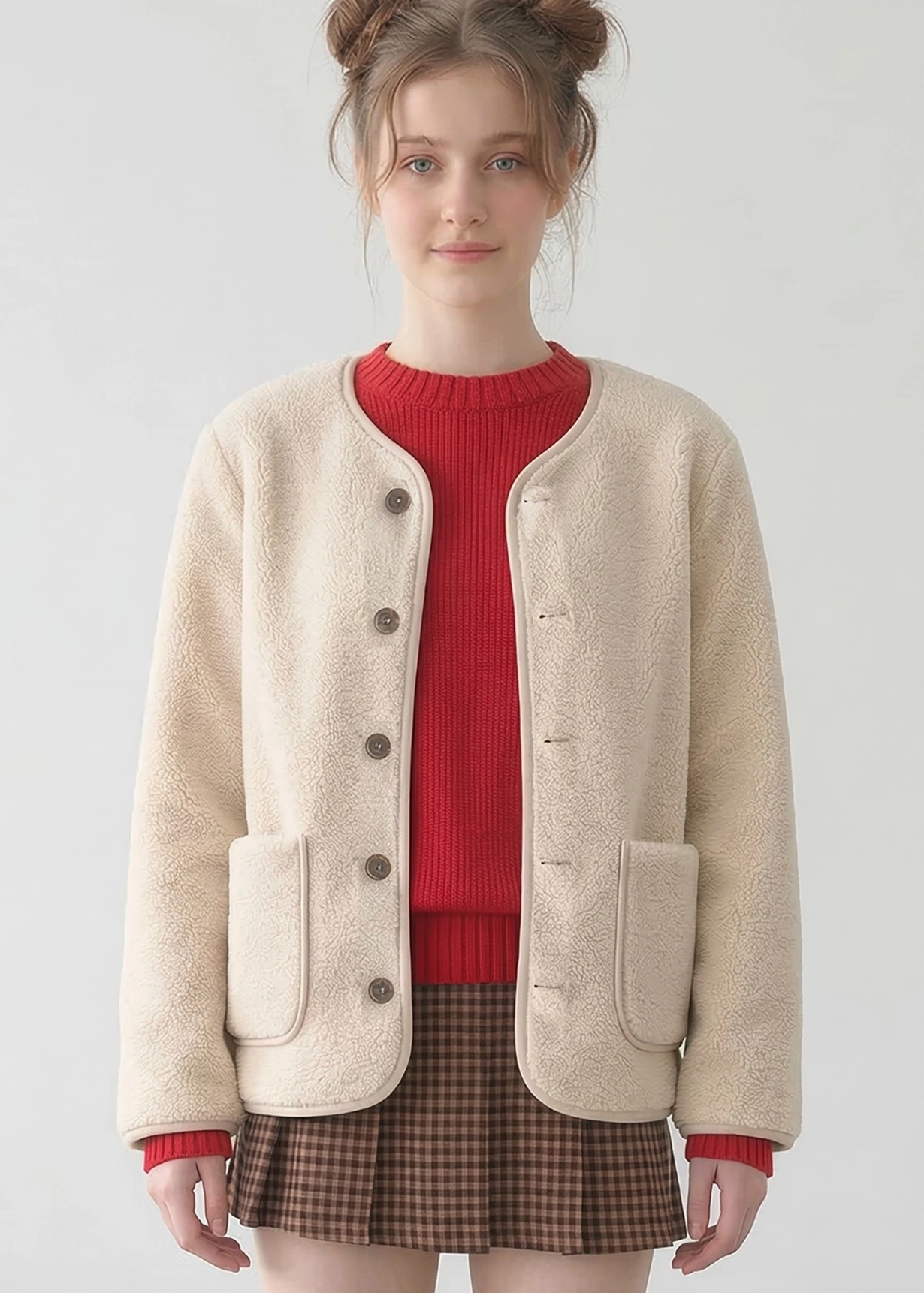 Teddy Jacket - Ivory
