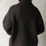 Rue Ribbed Cardigan - Chocolate