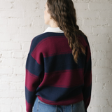 Varsity Sweater - Maroon / Navy