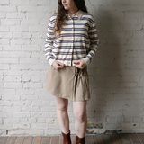 Millie Polo Cardigan - Cream Combo
