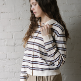 Millie Polo Cardigan - Cream Combo