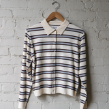 Millie Polo Cardigan - Cream Combo