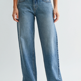 Classic Vintage Non Stretch Jeans - Medium Denim
