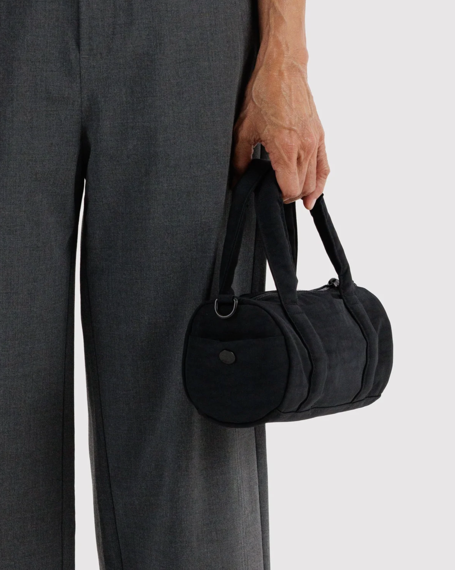 Small Nylon Duffle Bag - Black