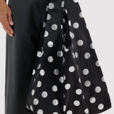 Standard Baggu - Silver Metallic Polka Dot