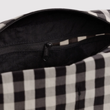 Dopp Kit - Black / Cream Gingham