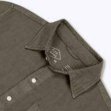 Herringbone Flannel Shirt - Olive