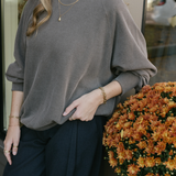 Oversized Sweatshirt - Vintage Gray