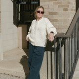 Mason Cotton Cardigan - Naturel