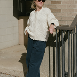 Mason Cotton Cardigan - Naturel