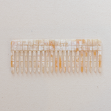 No. 2 Hair Comb - Sea Shell Checker