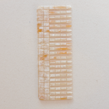 No. 2 Hair Comb - Sea Shell Checker