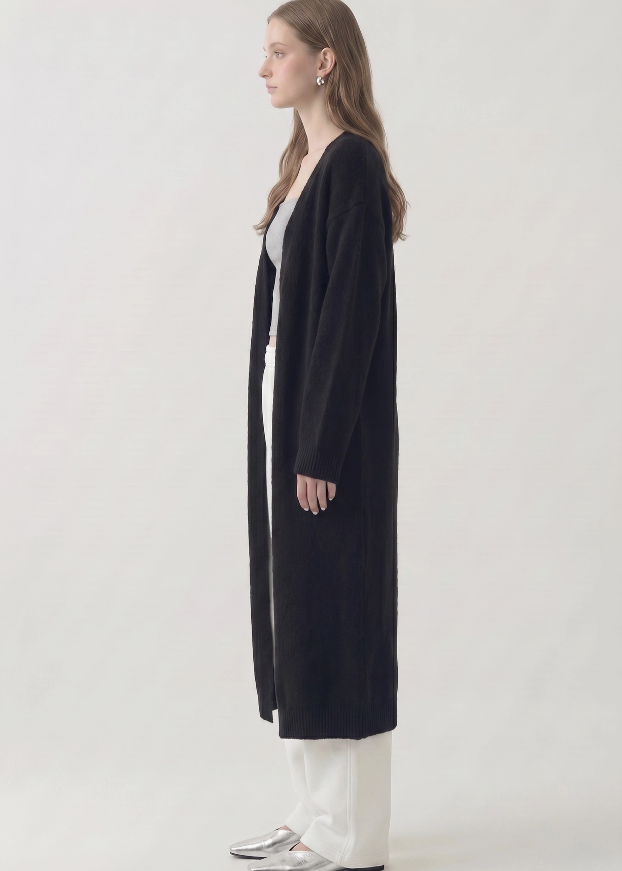 Everyday Ease Long Cardigan - Black