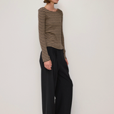 Madi Top - Taupe / Charcoal