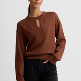 Anna Crewneck - Chestnut
