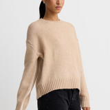 Cassidy Crewneck - Almond Combo