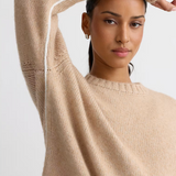 Cassidy Crewneck - Almond Combo