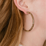 Large Hoops - Gem Checker