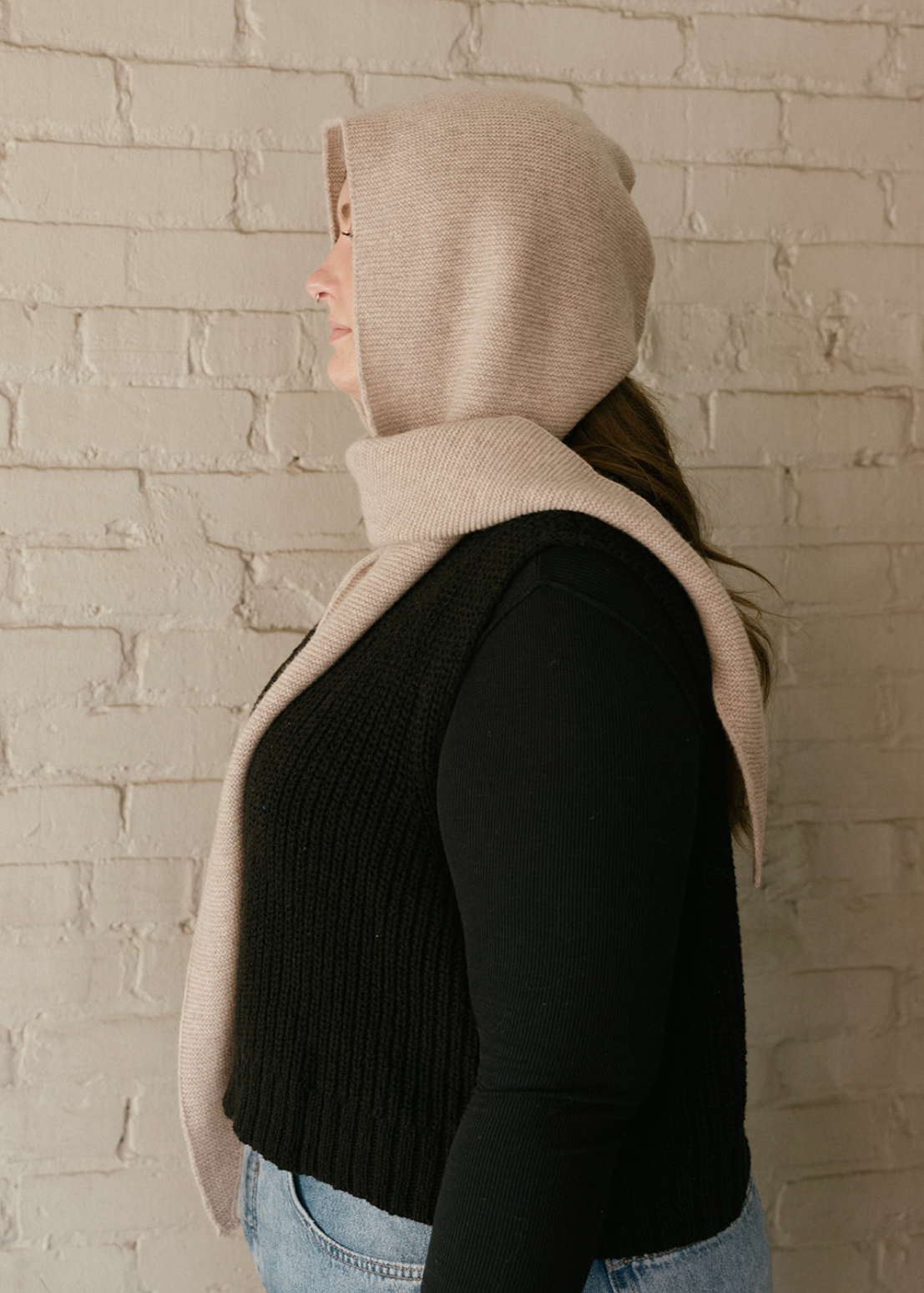 Merino Wool Hood - Mushroom