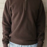 Quarter Zip Fleece - Vintage Black