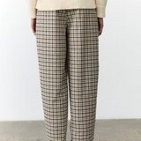 Henrik Barrel Leg Trousers - Gingham Check