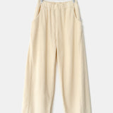 Soft Corduroy Arc Pant - Ecru