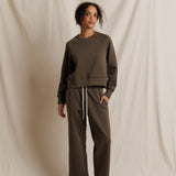 Nell Crew Neck Sweatshirt - Dark Olive