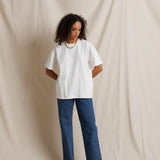 Camryn Oversized Cotton Tee - White