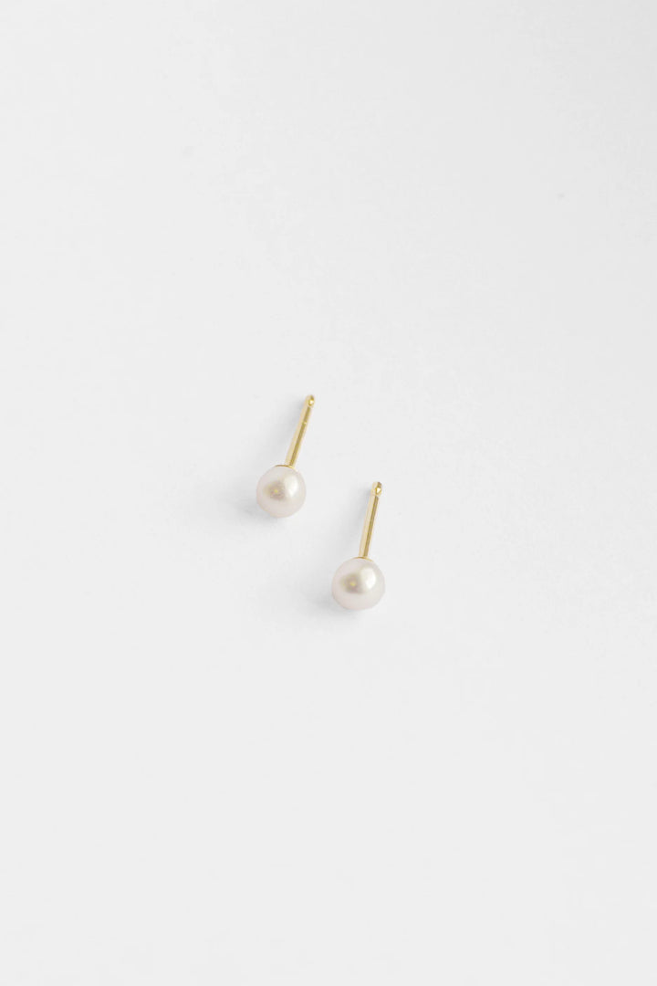 Esther Pearl Studs - 14k Gold