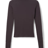 Hayden Rib Turtle Neck - Cocoa