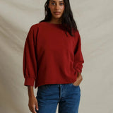 Niall Fleece Pullover - Ruby Red