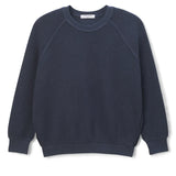 Ziggy Shrunken Crewneck Sweatshirt - Navy