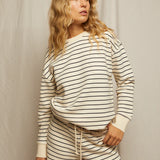 Tyler Terry Pullover - Navy / Natural Stripe