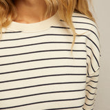 Tyler Terry Pullover - Navy / Natural Stripe